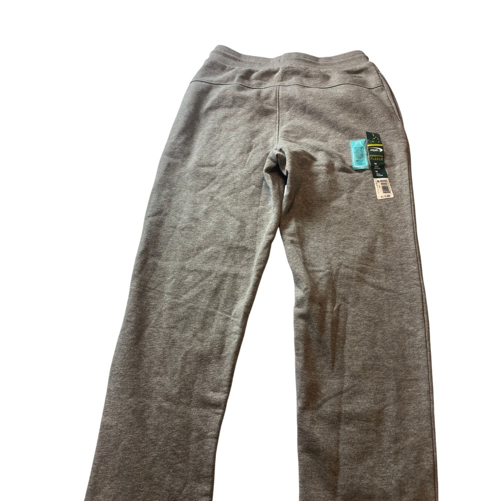 Prince Mens Gray Fleece Sweatpants Medium Straight‎ Leg Athletic NWT